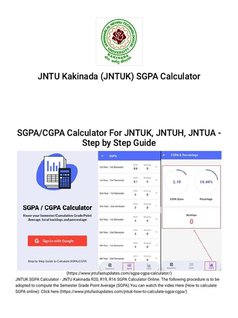Jntuk Points Calculator