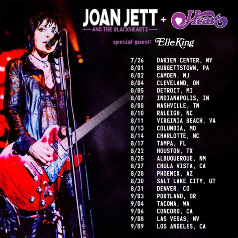 joan jett tour dates