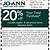 joanns online coupon 20