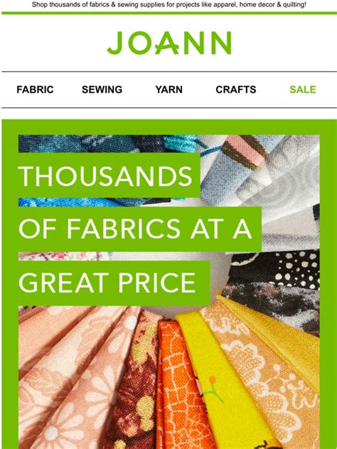 joanns fabric website