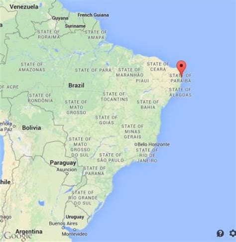 joao pessoa brazil map