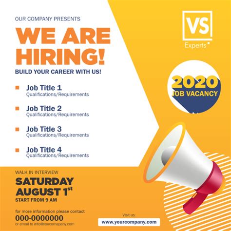 [Get 28+] 24+ Vacancy Flyer Job Hiring Poster Design Template Images cdr