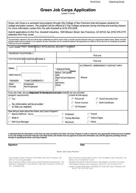 job corps enrollment application