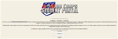job corps student portal etar