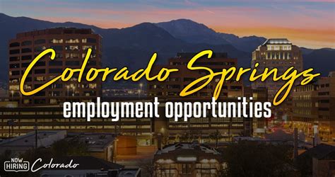 job openings in colorado springs