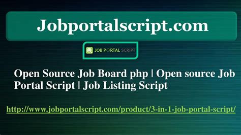 Open Source Job Board php Open source Job Portal Script Job Listing