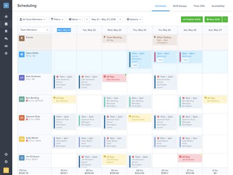 job schedule calendar