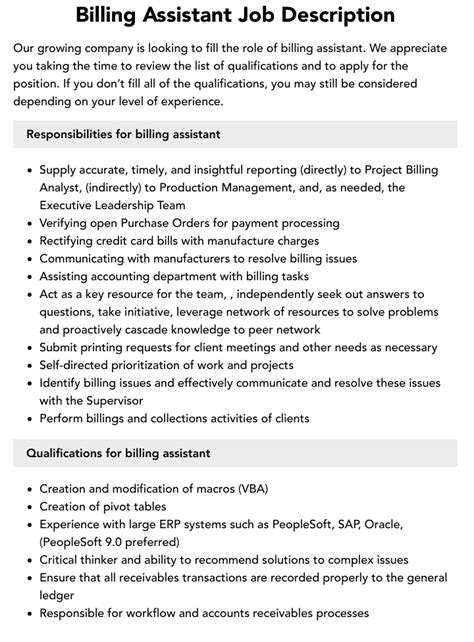 Job Scope Billing Assistant