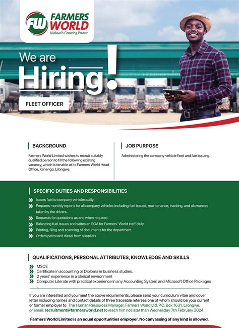 job search malawi 2024