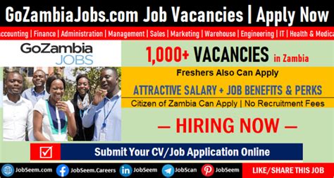 job search zambian tourism