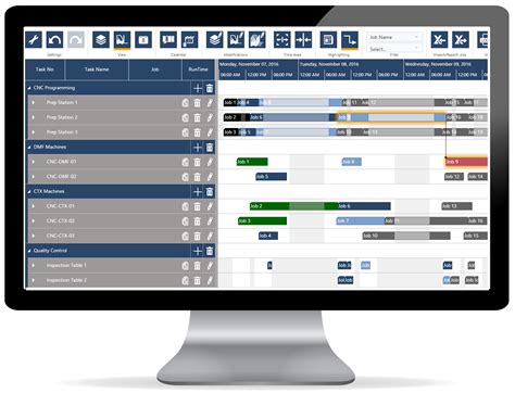 job shop scheduling software features
