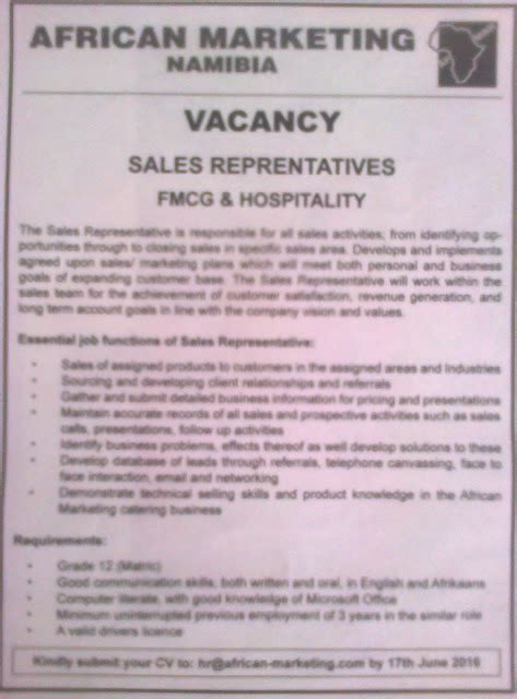 job vacancies in namibia