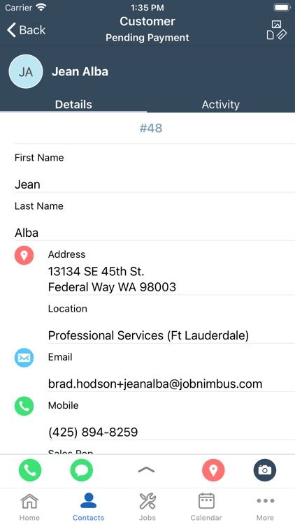 jobnimbus phone number support