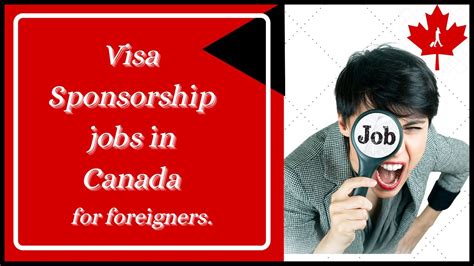 Jobs in Canada For Foreigners With Visa Sponsorship in 2022