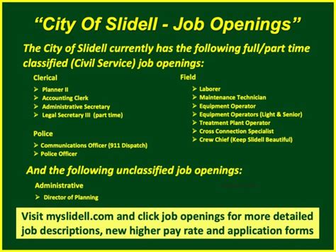 jobs hiring slidell la