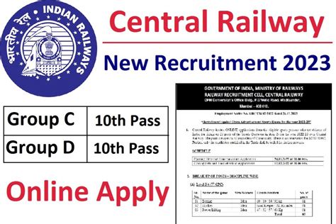 jobs in central railway latest notification