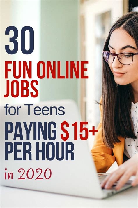 jobs online for teens 15+