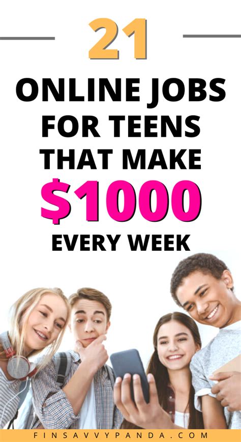 jobs online for teens at home good paying