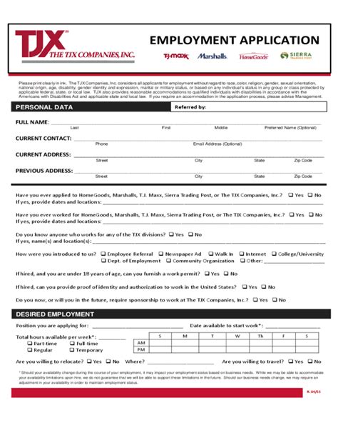 jobs.tjx.com application