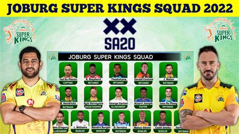 joburg super kings squad