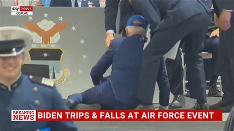 joe biden trip and fall