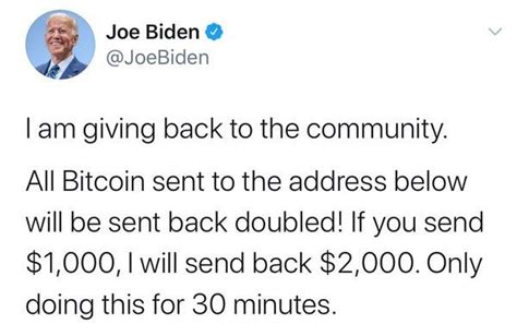 joe biden twitter account