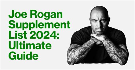 joe rogan supplement list