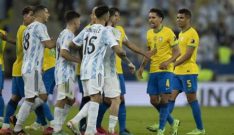 Treta! Brigas dos jogadores no jogo Brasil x Argentina na Semifinal da
