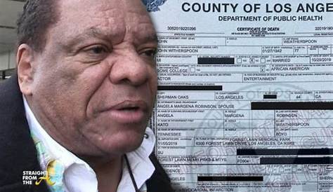 Unraveling The Mystery: The Cause Of John Witherspoon's Untimely Demise