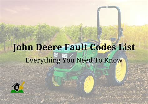 John Deere Fault Code List