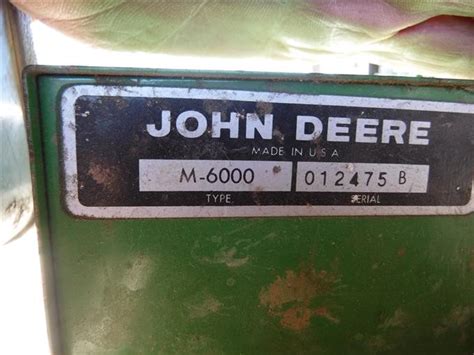 John Deere M6000 Monitor