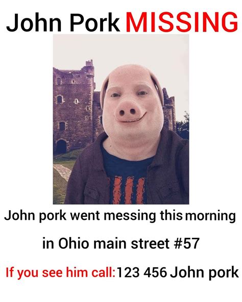 John Pork Missing