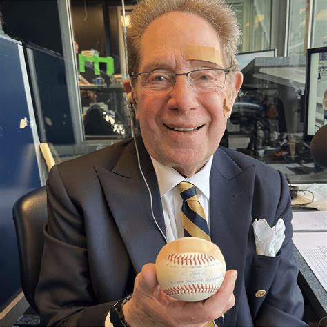 john sterling gets hit by foul ball