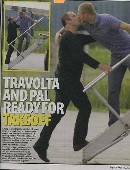john travolta kissing guy controversy