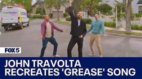 john travolta recreates grease song