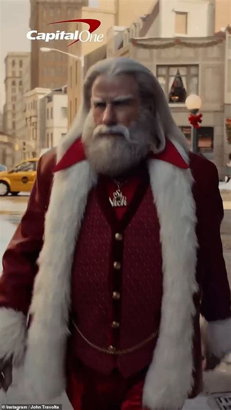 john travolta santa suit