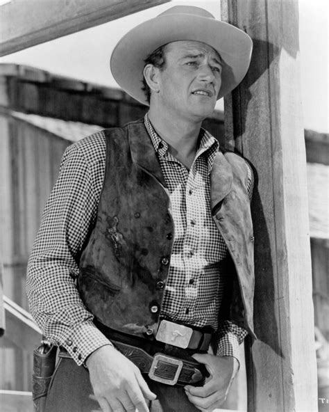 John Wayne in iconic pose