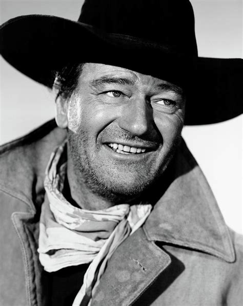 John Wayne smiling