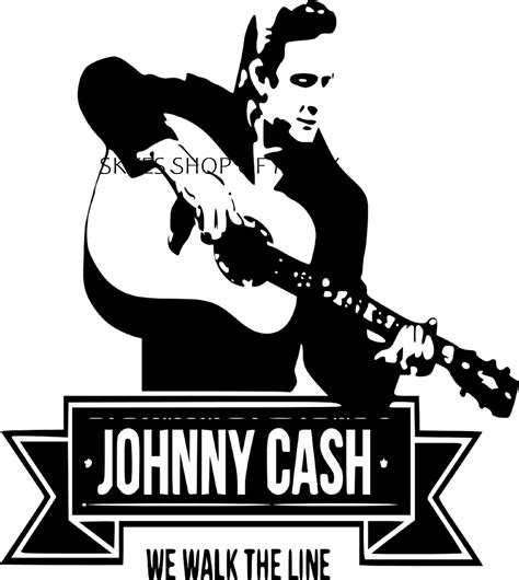 Johnny Cash Middle Finger Png Johnny Cash Stencil Art , Transparent