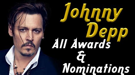 johnny depp awards list