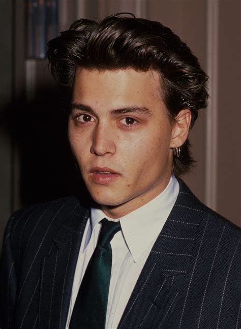 johnny depp hairstyles young