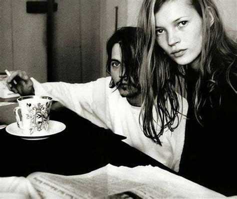 johnny depp kate moss bed poster