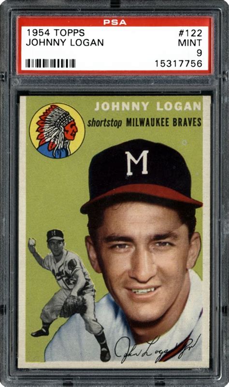 johnny logan baseball card