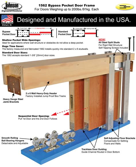 johnson pocket door frame install video