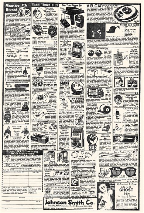 Johnson Smith Catalog 1970s