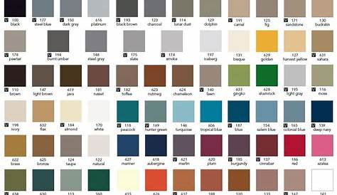 Johnsonite Color Match Chart Colorpaints.co