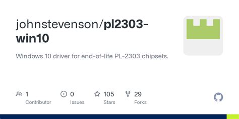 johnstevenson/pl2303-win10: Windows 10 driver for end-of  - GitHub