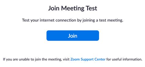 join a test meeting zoom web