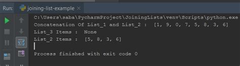 join two list in python
