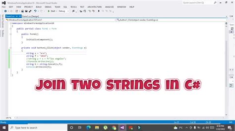 Join Two Strings In C